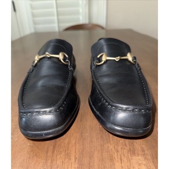 Gucci Jordaan Loafer Horsebit Driver Black Leather Mens 11D Made Italy Authentic main image 6